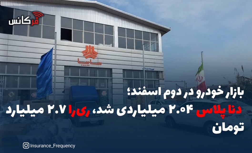 بازار خودرو در دوم اسفند؛ دنا پلاس ۲.۰۴ میلیاردی شد، ری‌را ۲.۷ میلیارد تومان